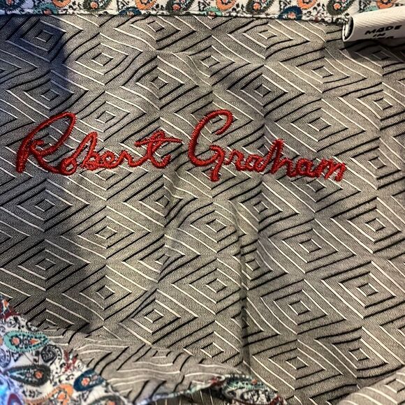 Robert Graham about Grey/Silver Pattern Button Down Shirt - Picture 6 of 7